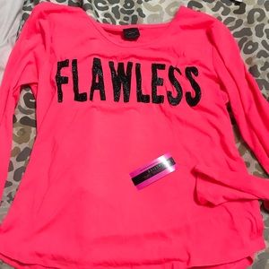 Brand new neon pink workout shirt!